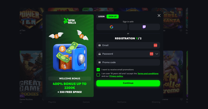 SpinMills Login
